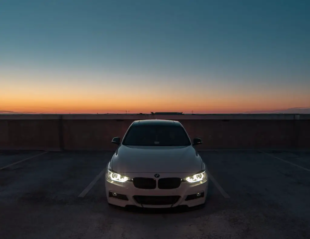 white BMW 3 series