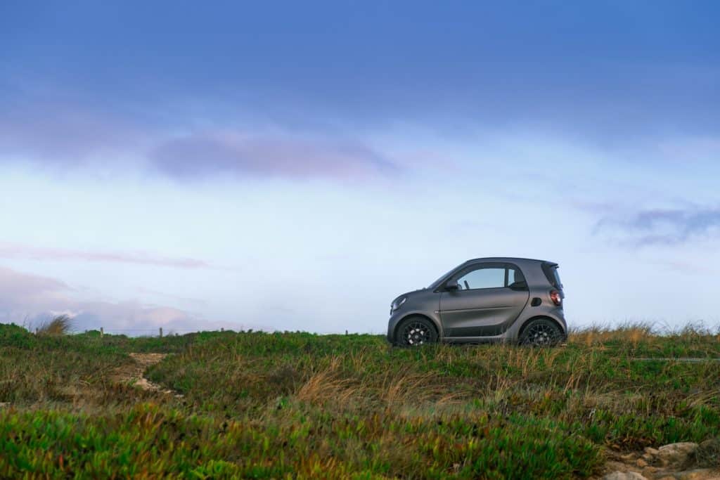 Smart car on field